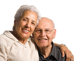 Photo of a couple smiling. Link to Life Stage Gift Planner Over Age 70 Situations.